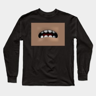 Sad Face Mask Long Sleeve T-Shirt